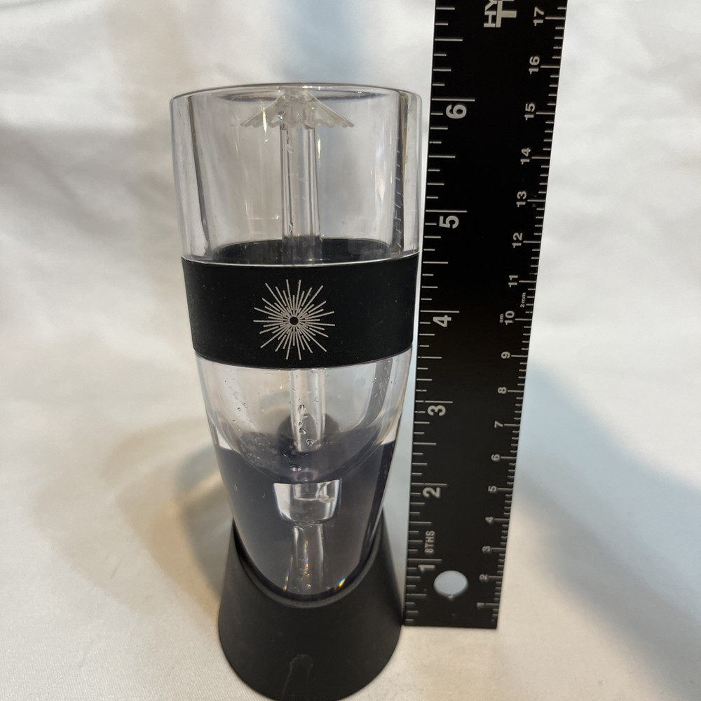 VinLuxe PRO Wine Aerator Diffuser Pourer Decanter with Carrying Case Black