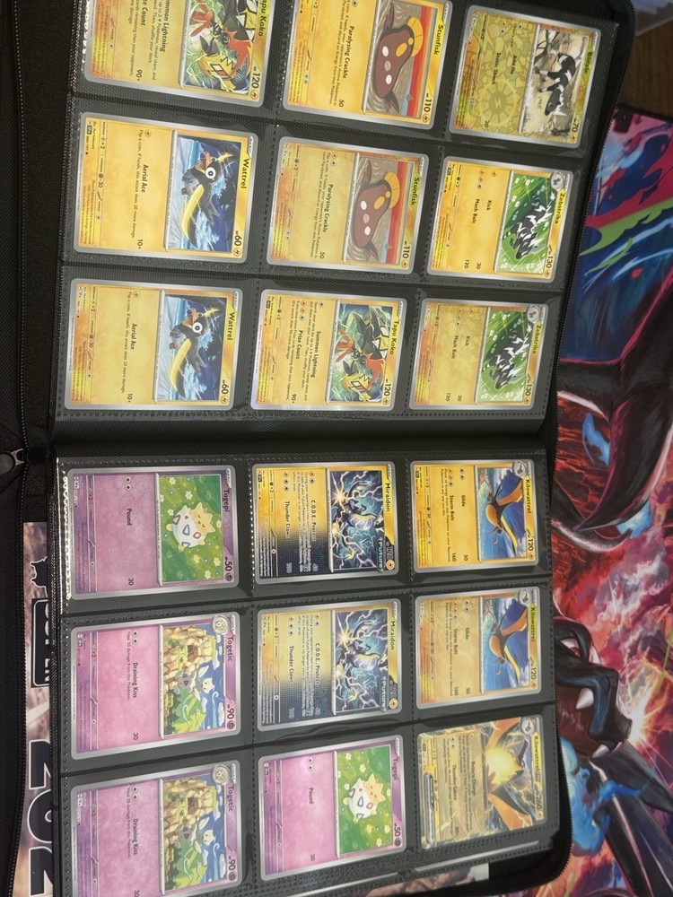 Surging Sparks Master Base Set w/ Reverse Holo 348 Cards W/ Binder!!