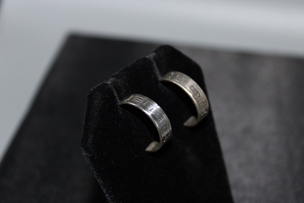 Sterling Silver Half Hoops
