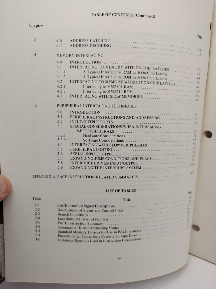 National Semiconductor PACE Microprocessor Manuals Lot 3 TTL Design 1976-77 VTG
