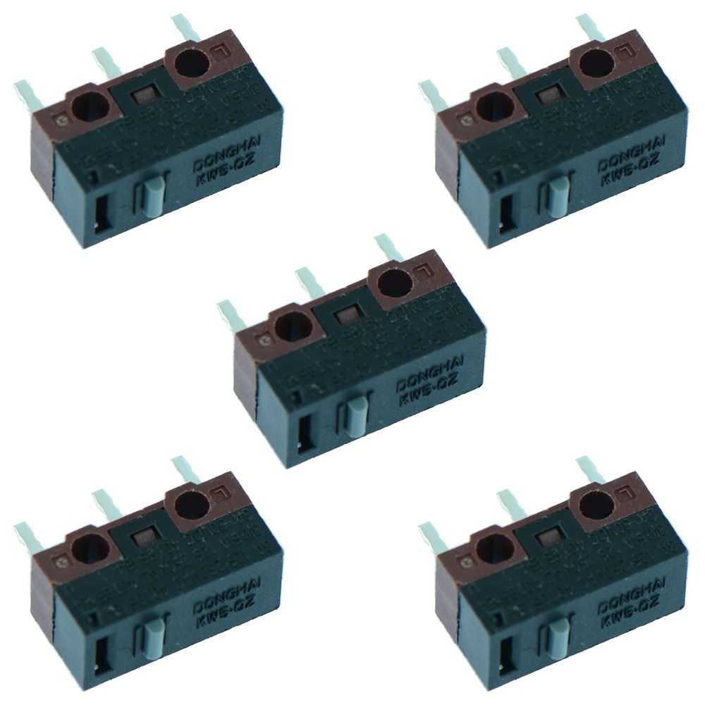 5 x subminiature push button PCB micro switch SPDT 3A