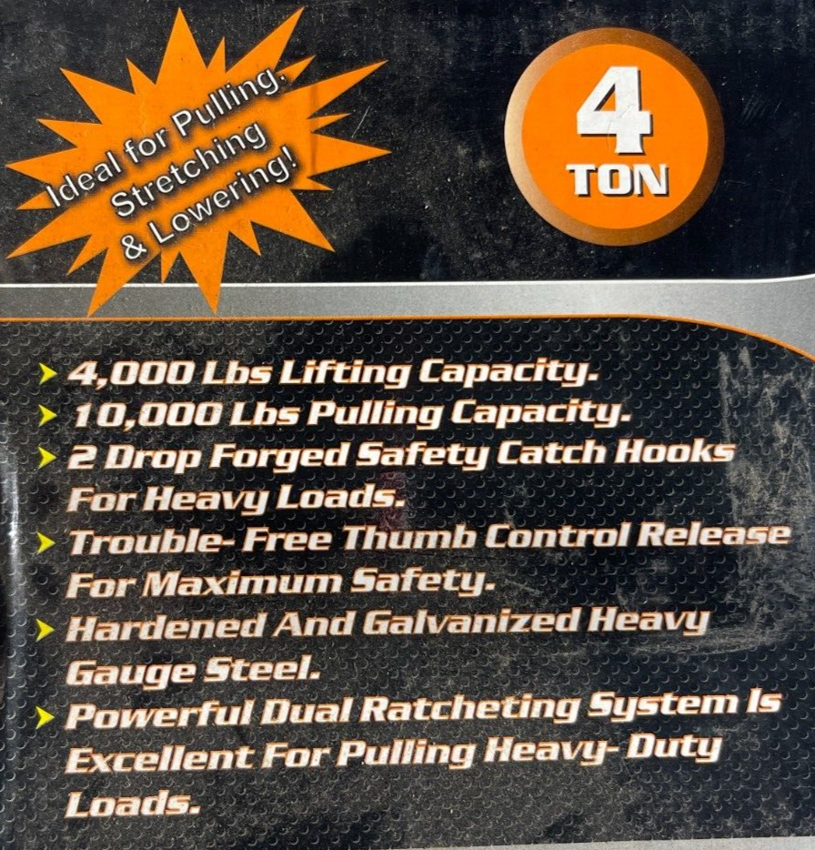 4 Ton Cable Puller, IIT Brand, Part # 51470