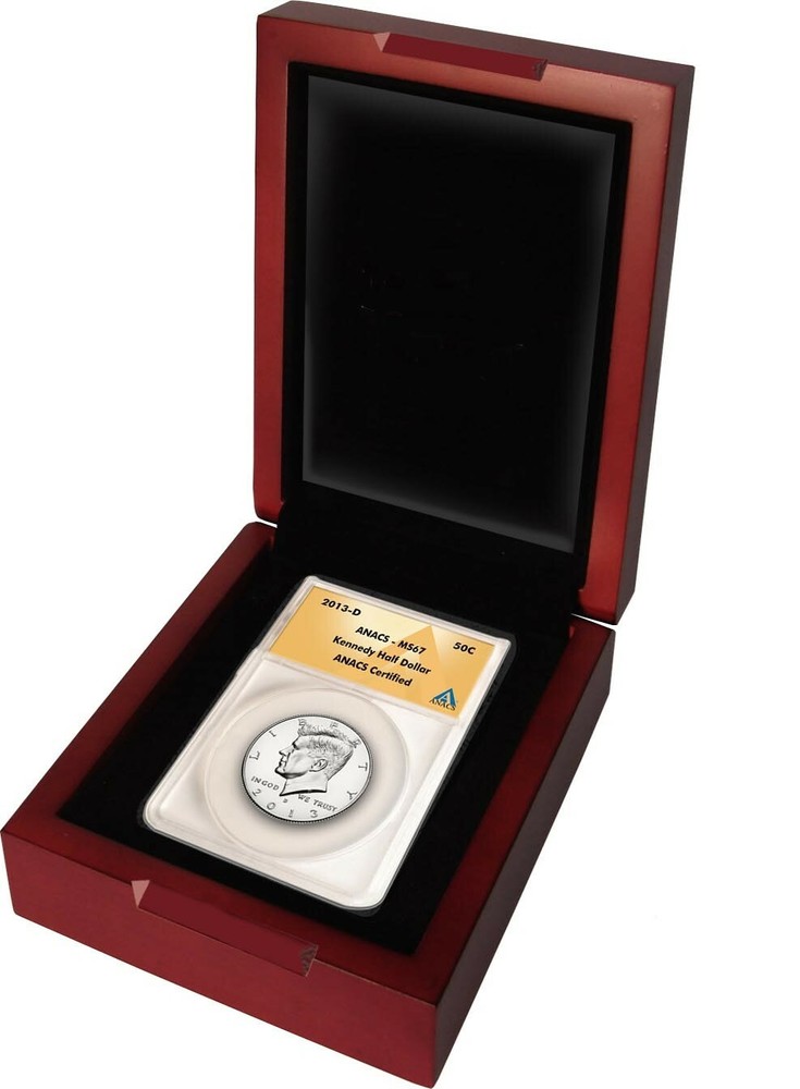 Single Coin Wooden Box