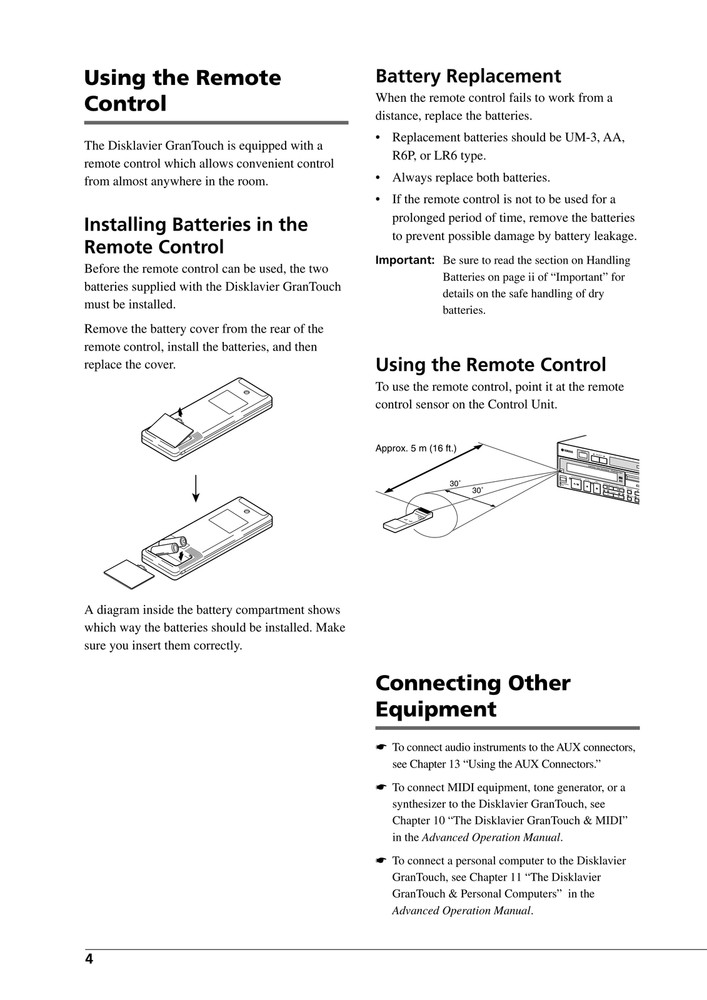Yamaha GranTouch — Basic Operation Manual Guide Reference — 67 Pages — USA Made