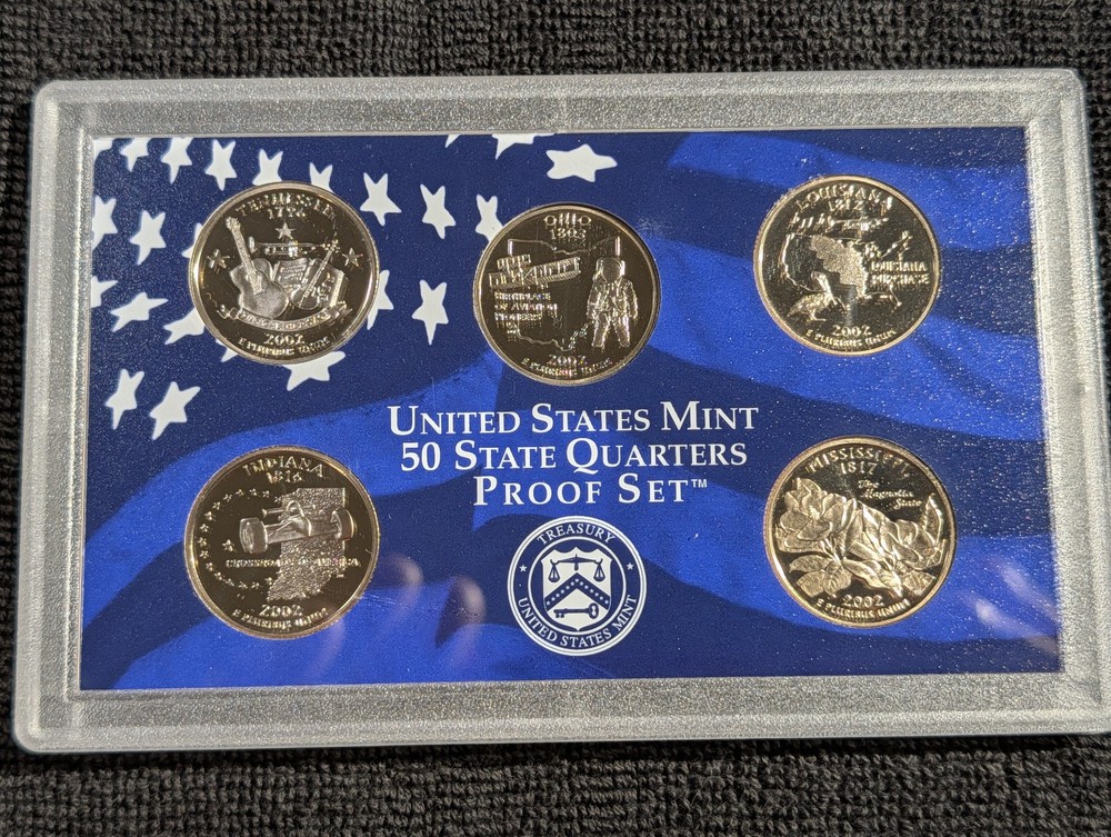 2002 US Proof set OGP COA
