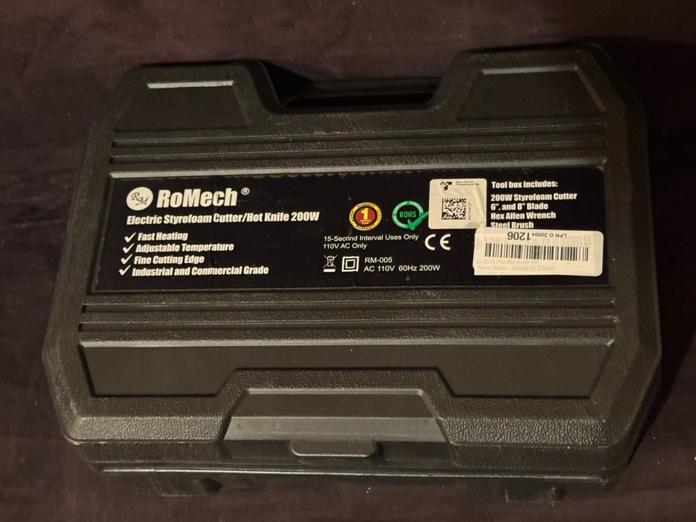 RoMech Styrofoam Cutter Hot wire knife Tool 200W