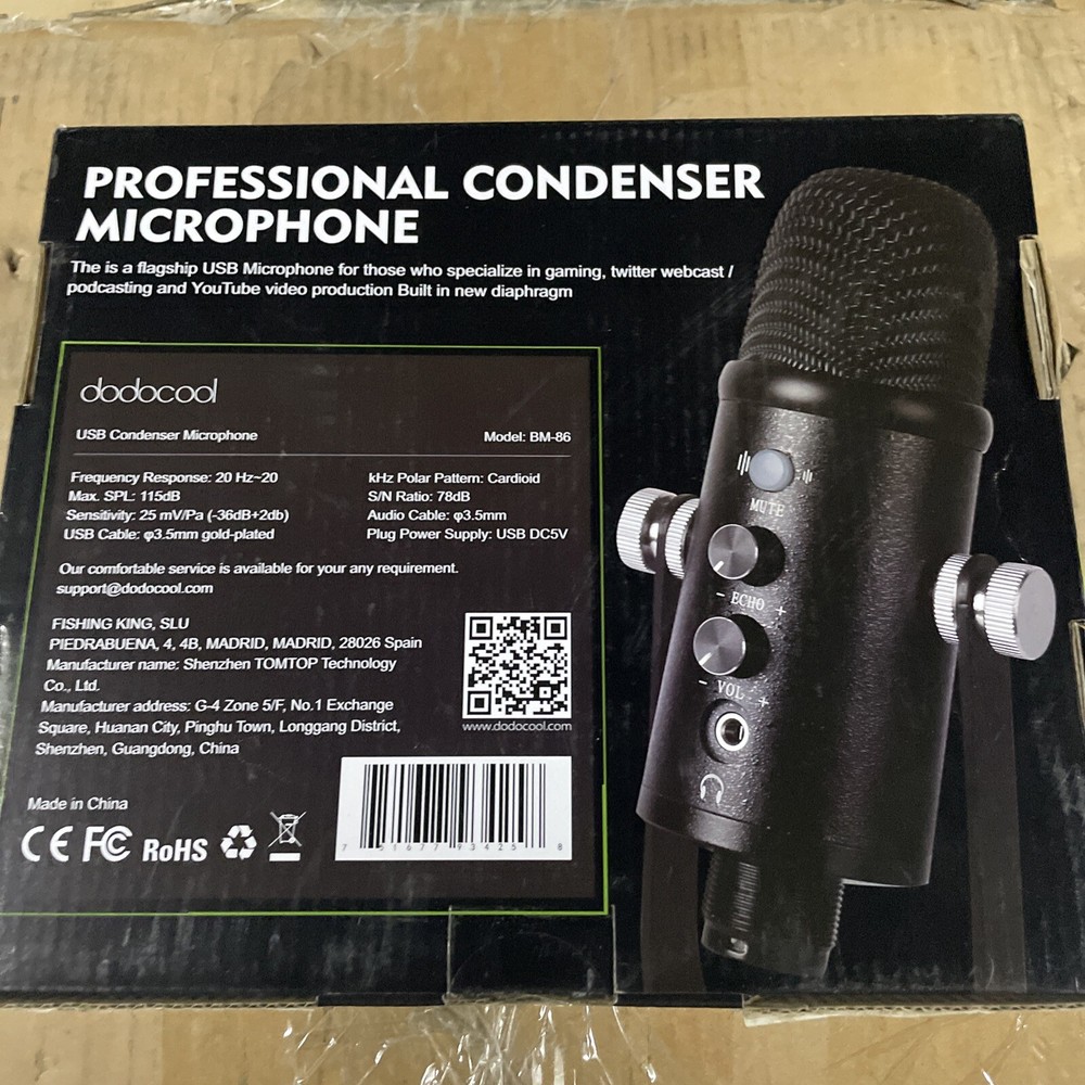 DODOCOOL PROFESSIONAL CONDENSER MICROPHONE