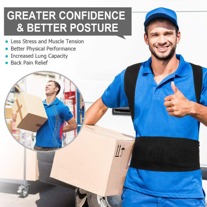 Posture Corrector Back Shoulder Support Correct Brace Belt Adjustable Men Women