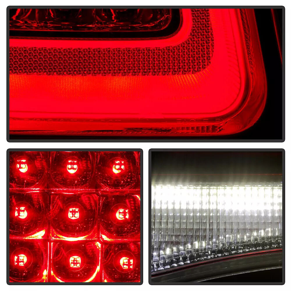 Driver Chrome Trim Full LED Tail Light For Chrysler 300 2015-2023 Brake Lamp LH