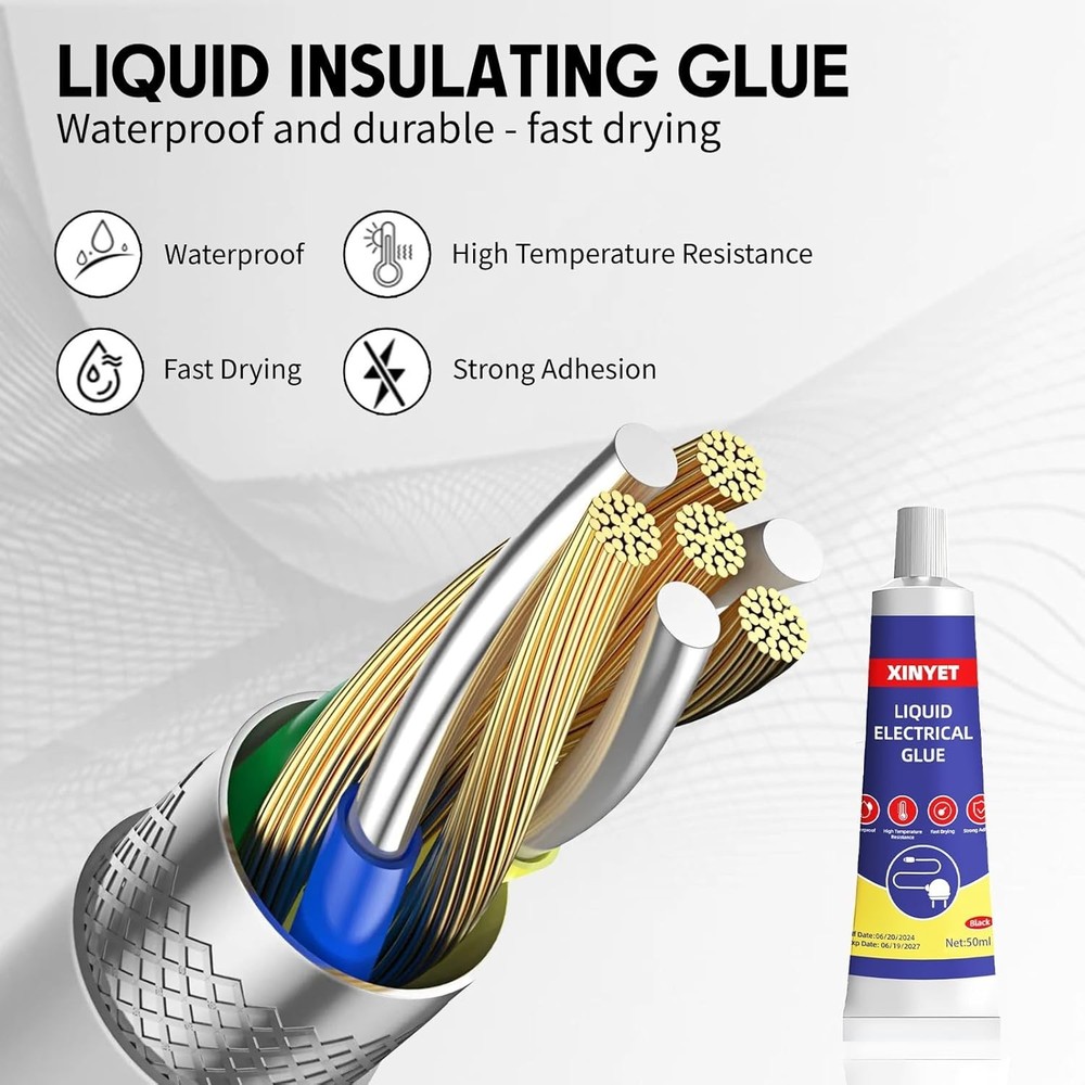 Versatile Liquid Electrical Tape - Fast-Drying & Insulating for Indoor/Outdoor