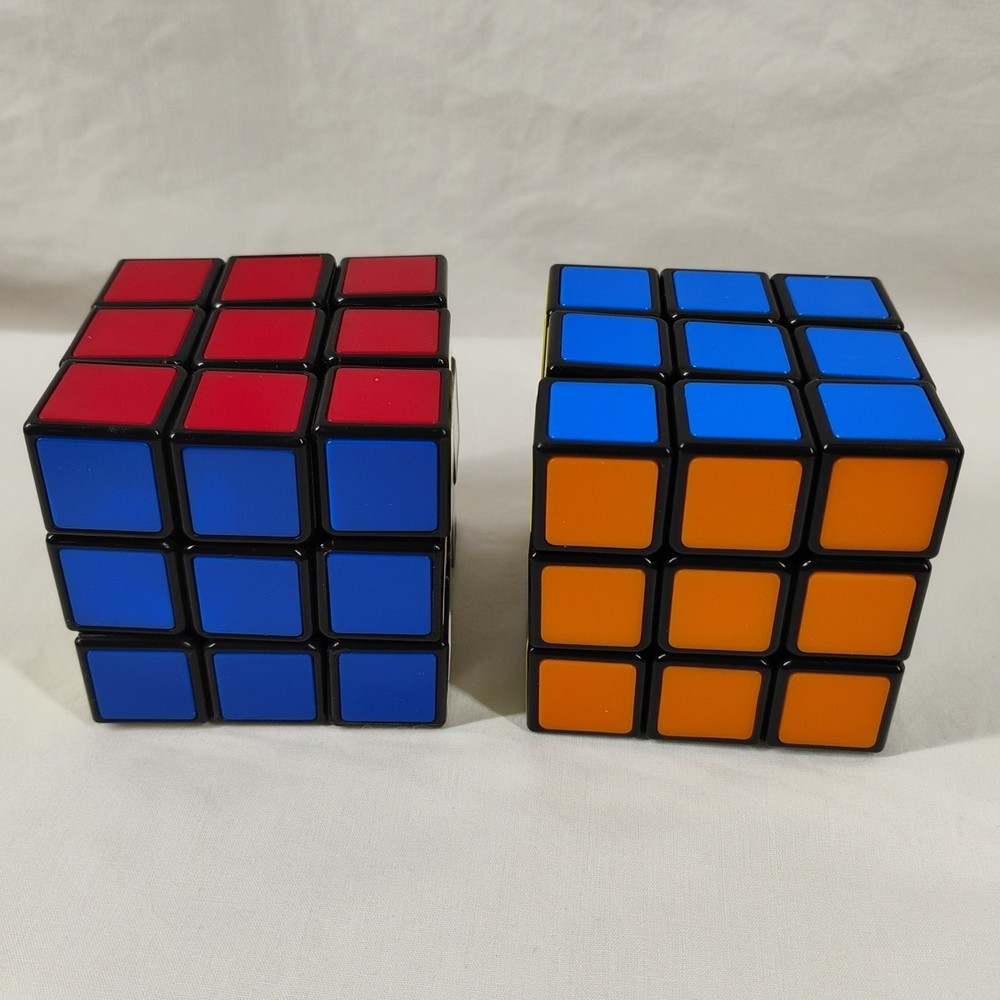 Four RUBIK'S CUBE 3x3x3 PUZZLES "STANDARD ISSUE" Solved Ready To Use