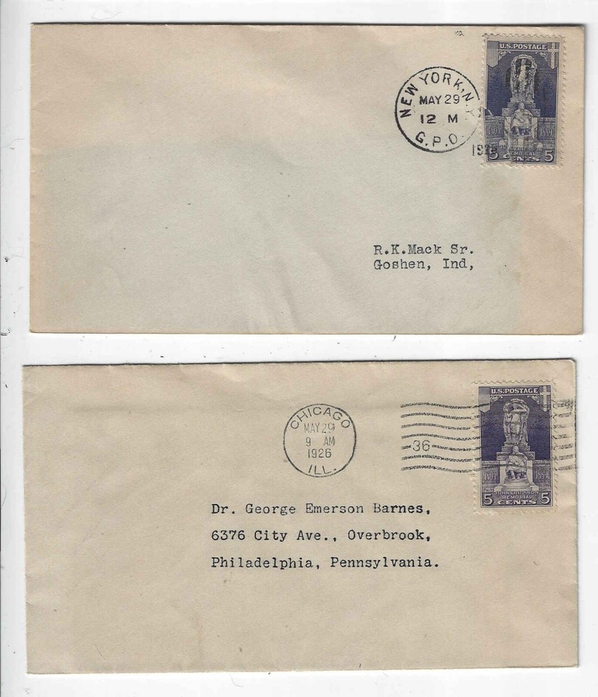 FDC  # 628   --  Erickson  1926  --   2x cxls