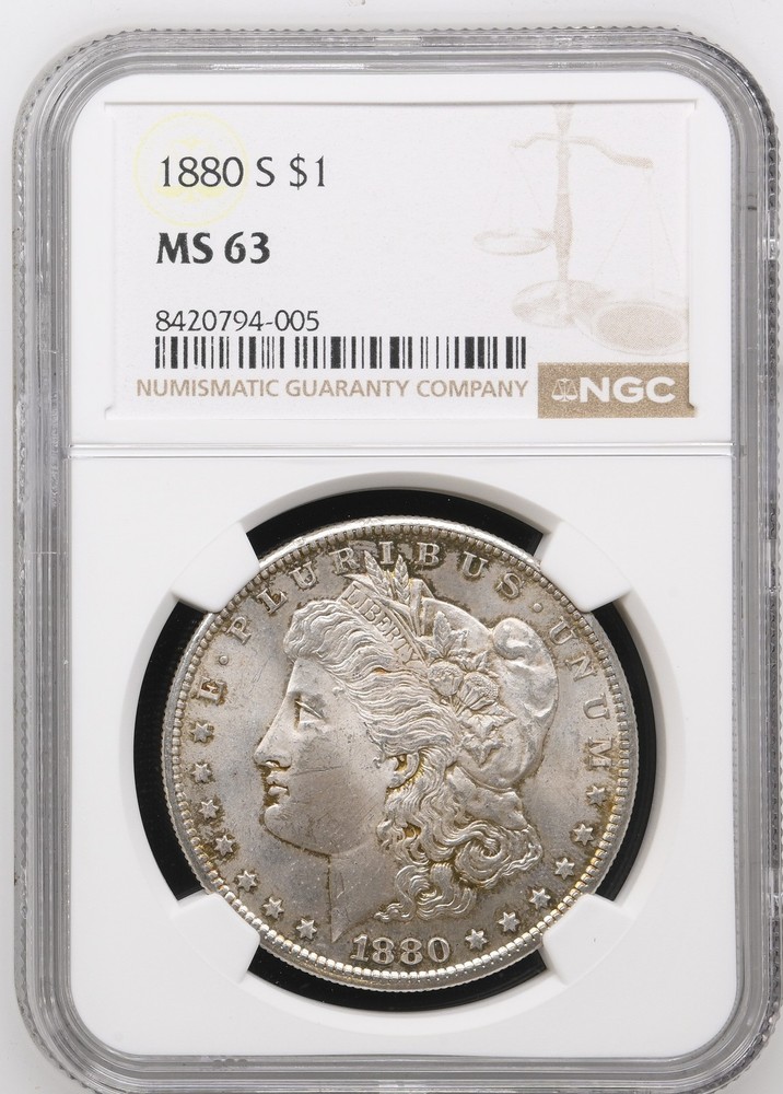 1880-S Morgan Dollar NGC MS-63
