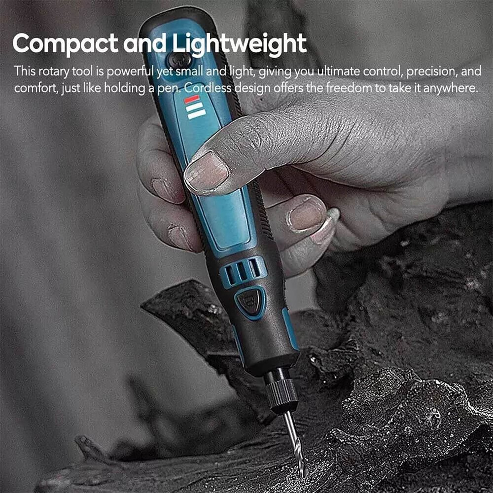 Cordless Electric Mini Drill Grinder Engraving Pen Rotary Tool Kit Multi-Use