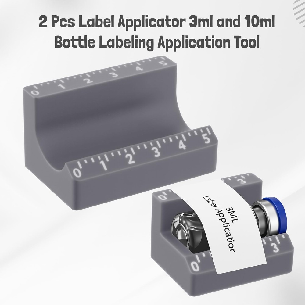 2 Pcs Vial Label Applicator Bottle Labeling Application Tool for Small Jars E...