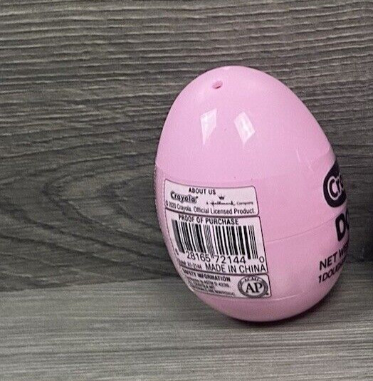 Hallmark Company Crayola Dough Easter Egg Plastic Pink