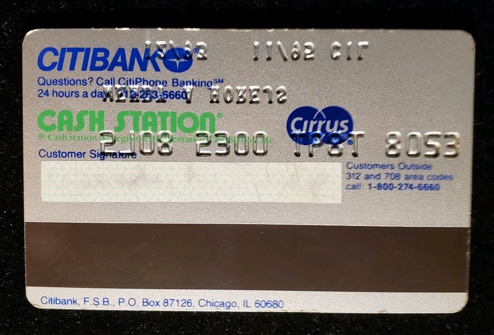 CitiBank Citicard exp 95 cc249