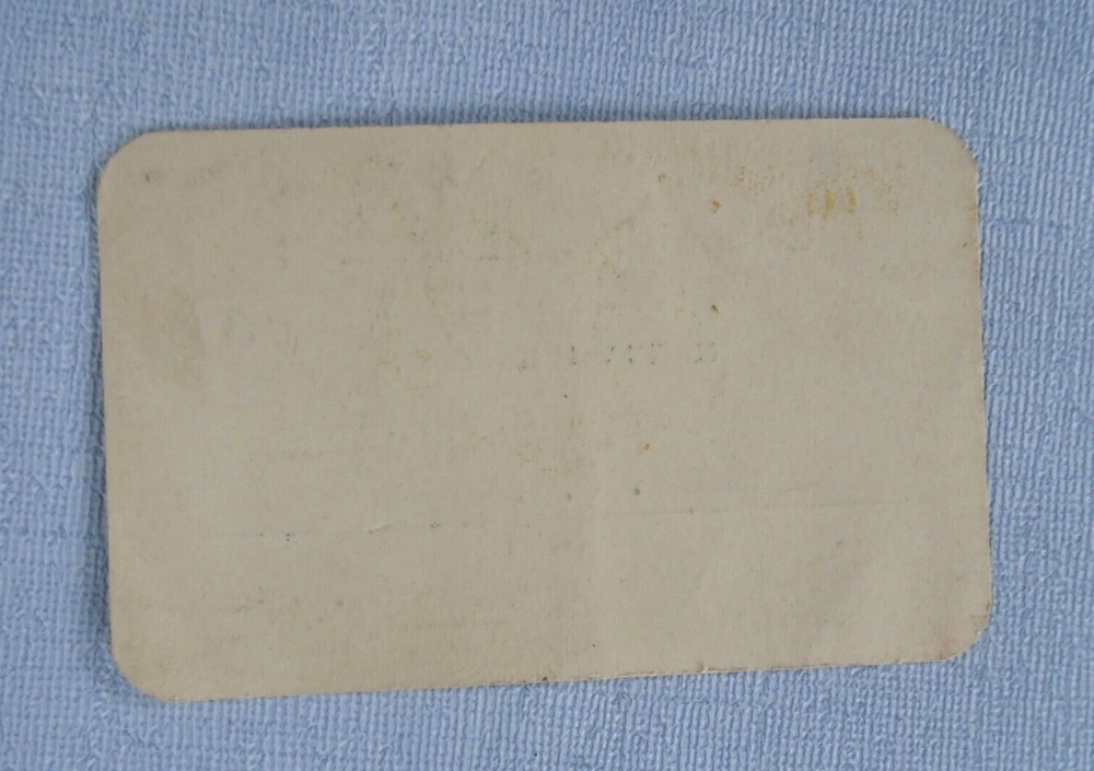 Calcutta (India) American Officers mess pass