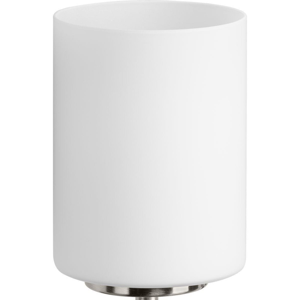 Progress Lighting 4-Light Etched White Glass Modern Bath Vanity Light, Replay---