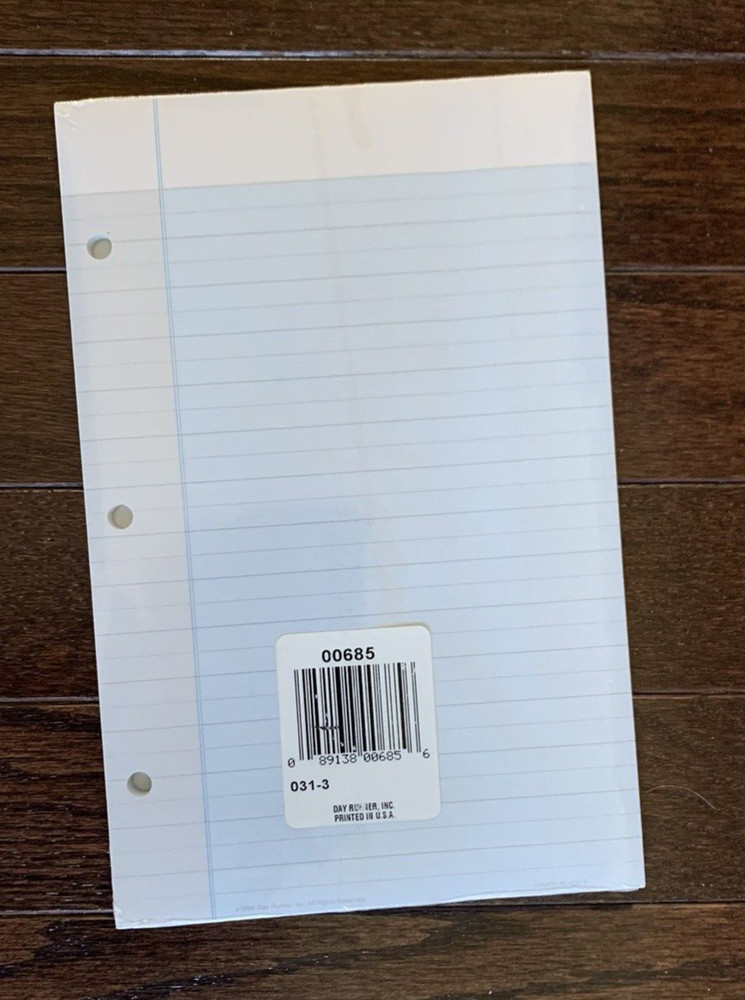 Day Runner Lined Note Pad - NEW