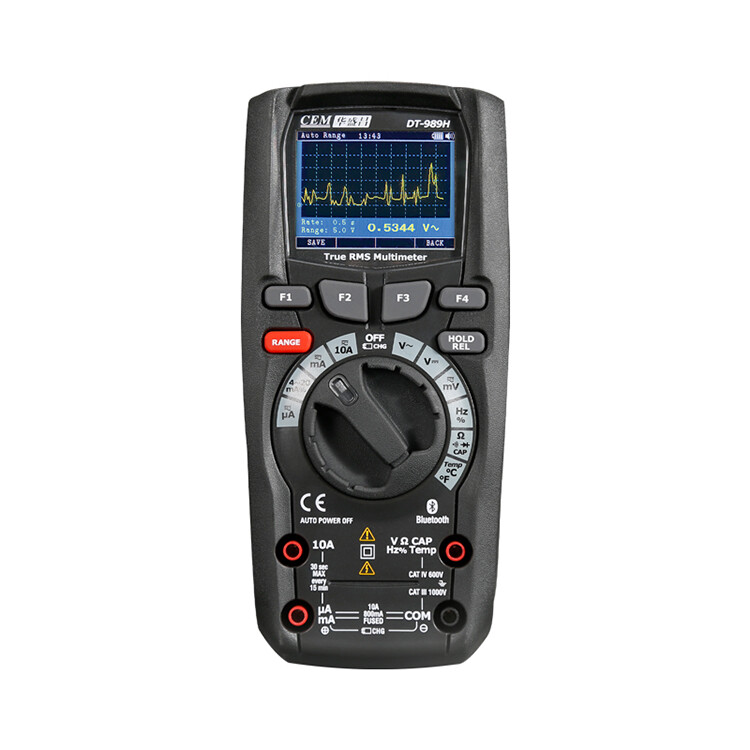 Digital Multimeter True RMS with Temp Measurement Color Screen Professional