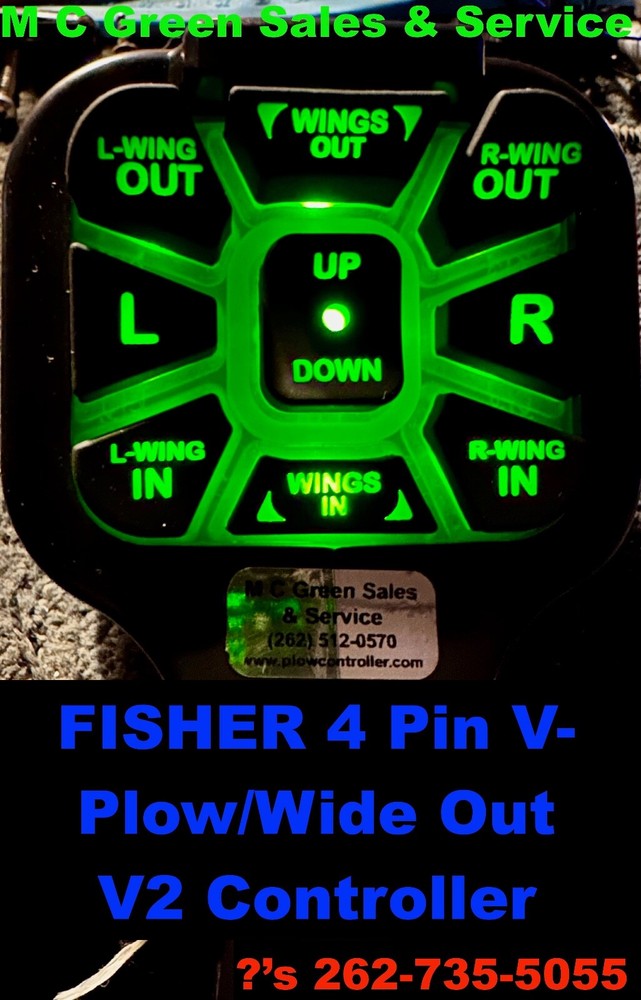 V2 PREMIUM FISHER V 4 PIN SNOW PLOW PROGRAMMABLE CONTROLLER MVP FLEETFLEX 85100