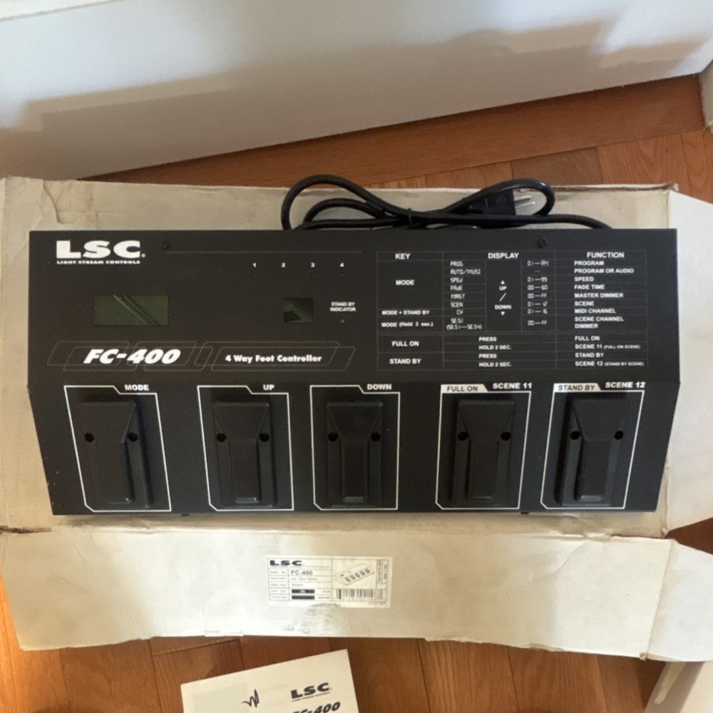 LSC FC-400 4 Way Foot Controller 4 Channel Foot Control