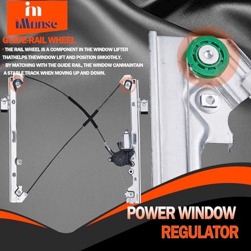 Front Driver Side Power Window Regulator with Motor Replacement for Front Left