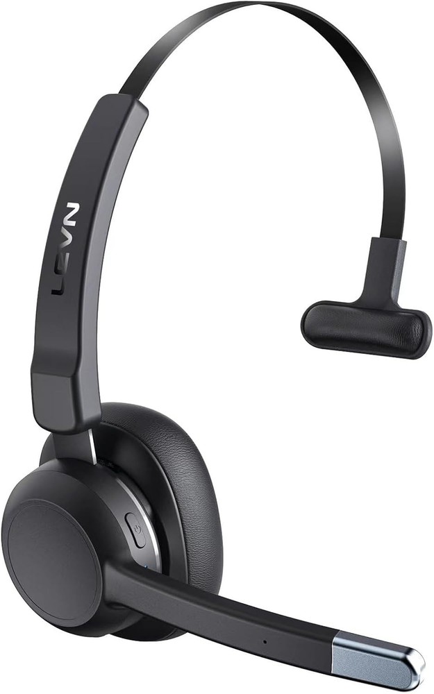 LEVN Trucker Headset Bluetooth 2 Devices Noise Cancelling Microphone Mute