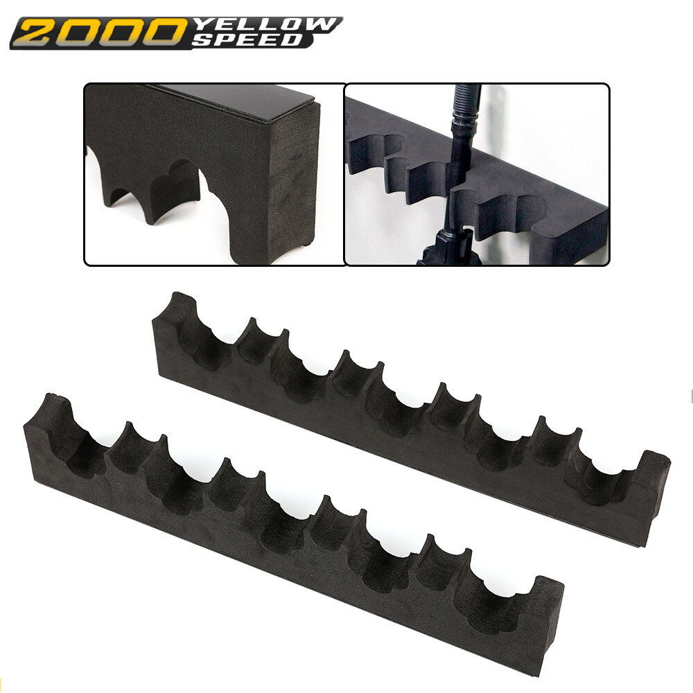 2PCS Storage Hook Cabinet Mount Holder Black