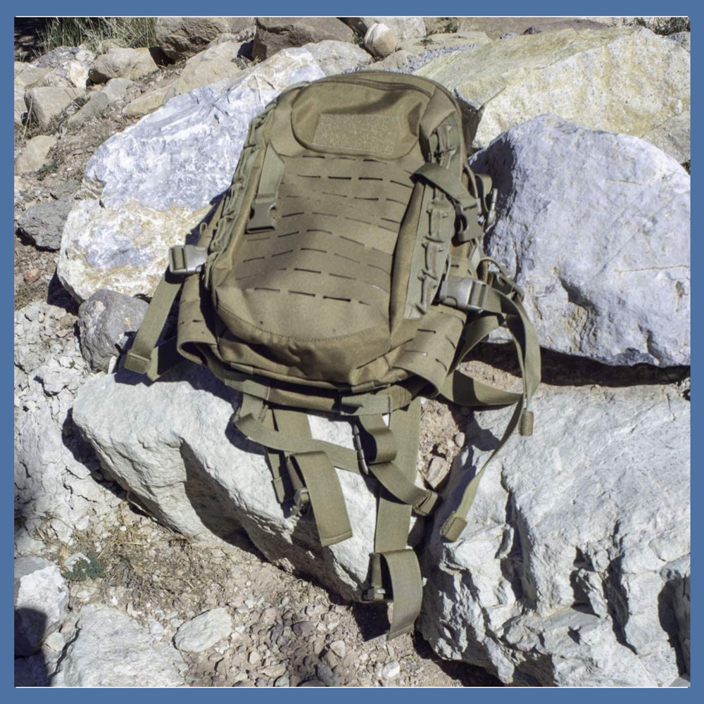 Water Resistant Backpack Camping Hiking Compartment Hydration Bladder 25+Litter