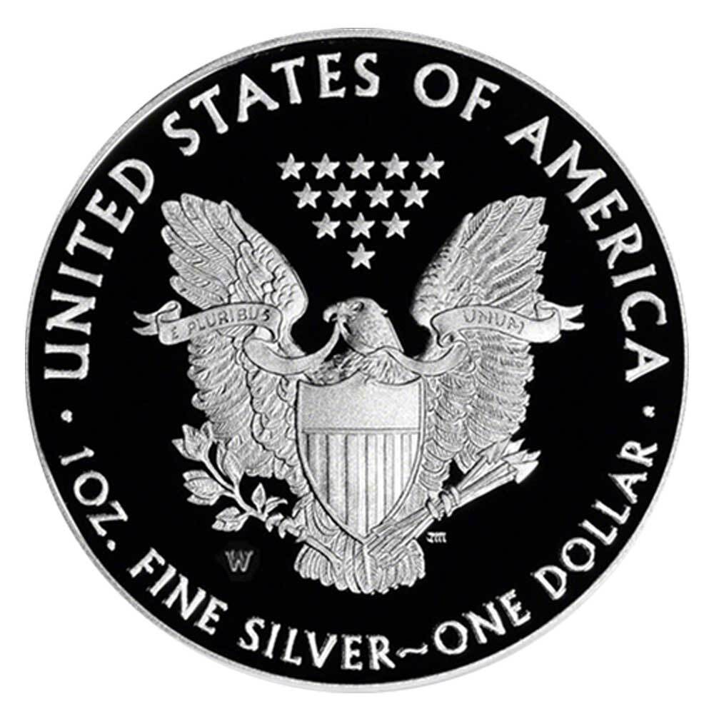 2020-W Proof $1 American Silver Eagle Box, OGP & COA