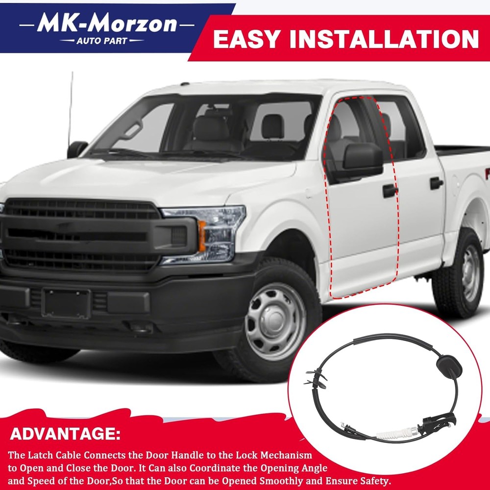 Front Left Driver or Right Side Door Latch Release Cable Compatible with 2015-20