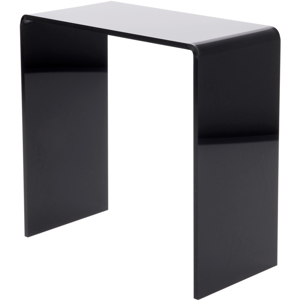 Plymor Black Acrylic Vertical Rectangular Display Riser, 9" H x 9" W x 4.5" D