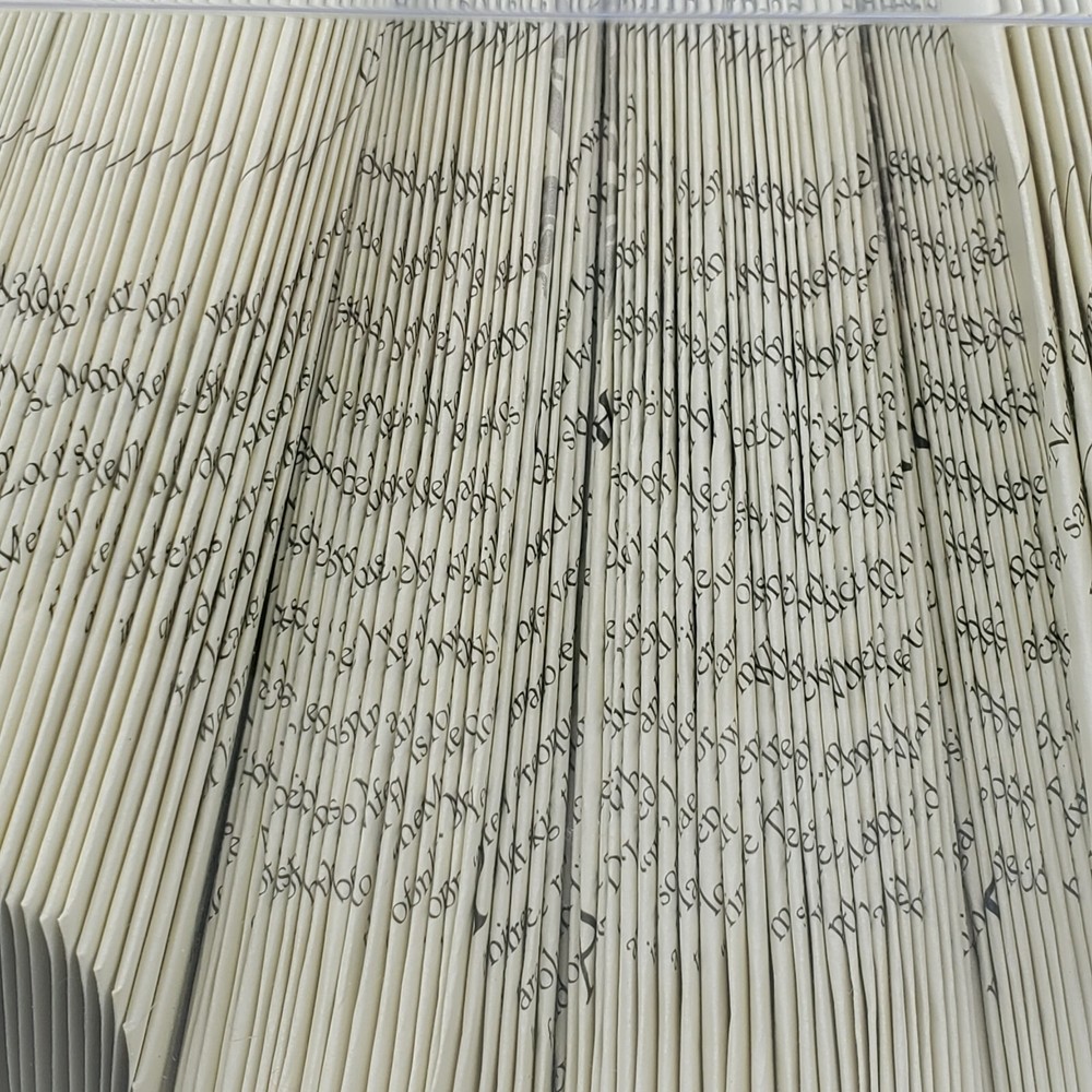 Artfolds Jane Erye handfolded paper sculpture book