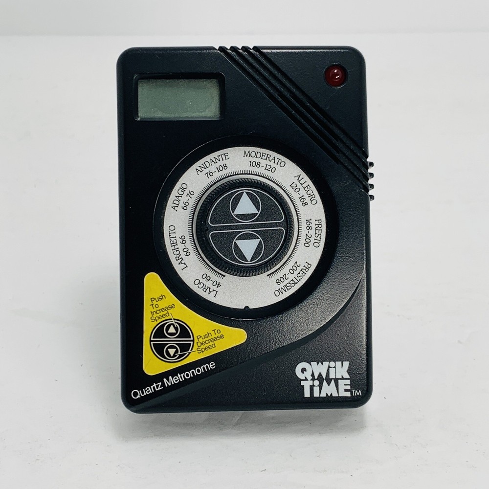 Qwik Time Electronic Quartz Metronome 1995 Tested