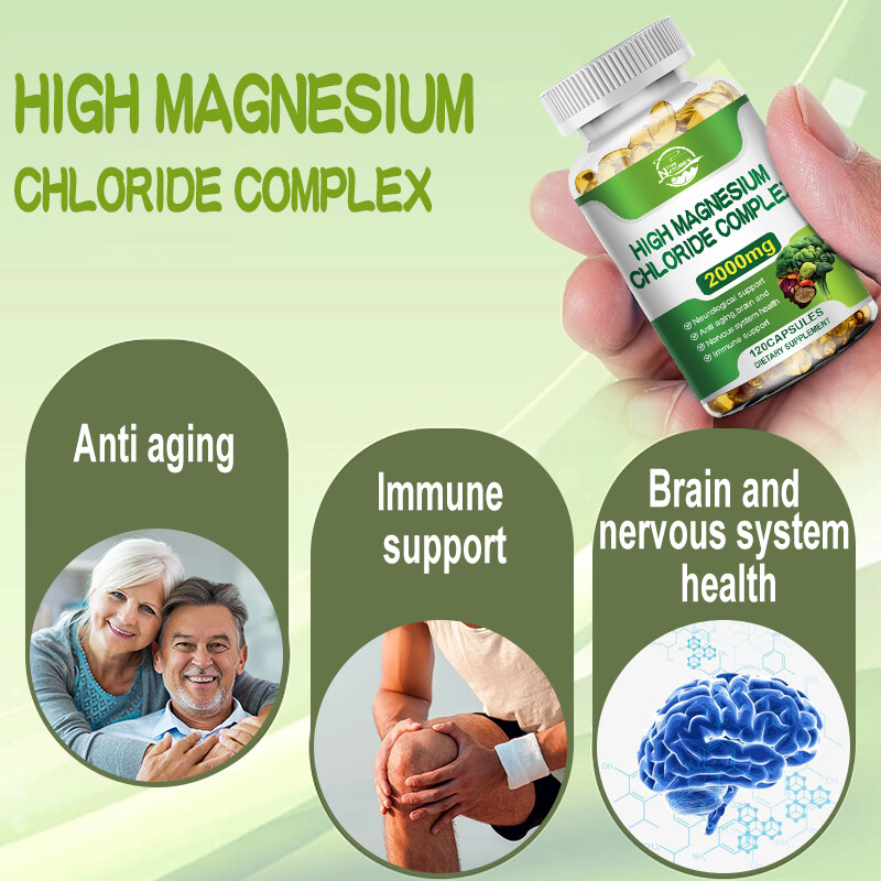 High Magnesium Chloride Complex 2000mg 120 Capsules - Nervous System Support