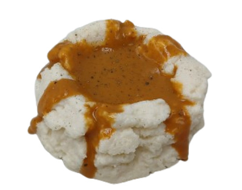 Display Fake Food Prop Mashed Potato With Gravy