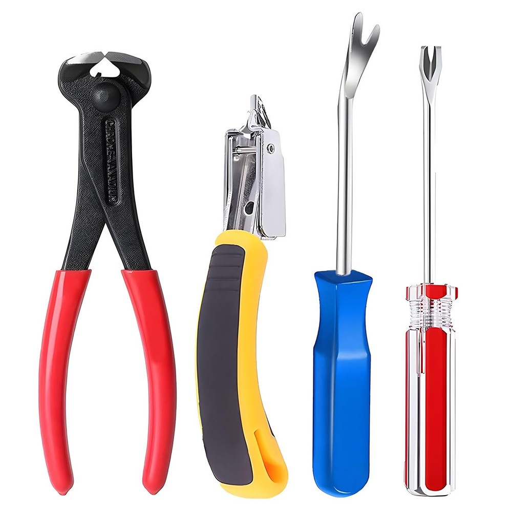 Staple Remover Tack Puller Tool Set Nail Lifter Fastener Remover for Upholstery