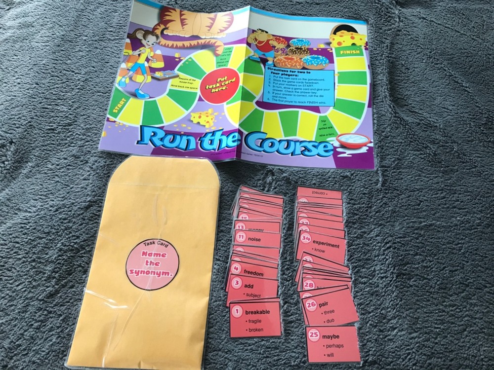 Run the Course! Synonyms  Lang Arts teacher game resources 5th grade