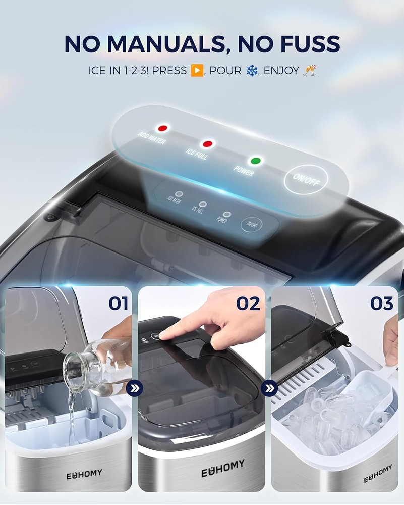 Reliable Ice Maker Machine with R600a Refrigerant for Optimal Performance