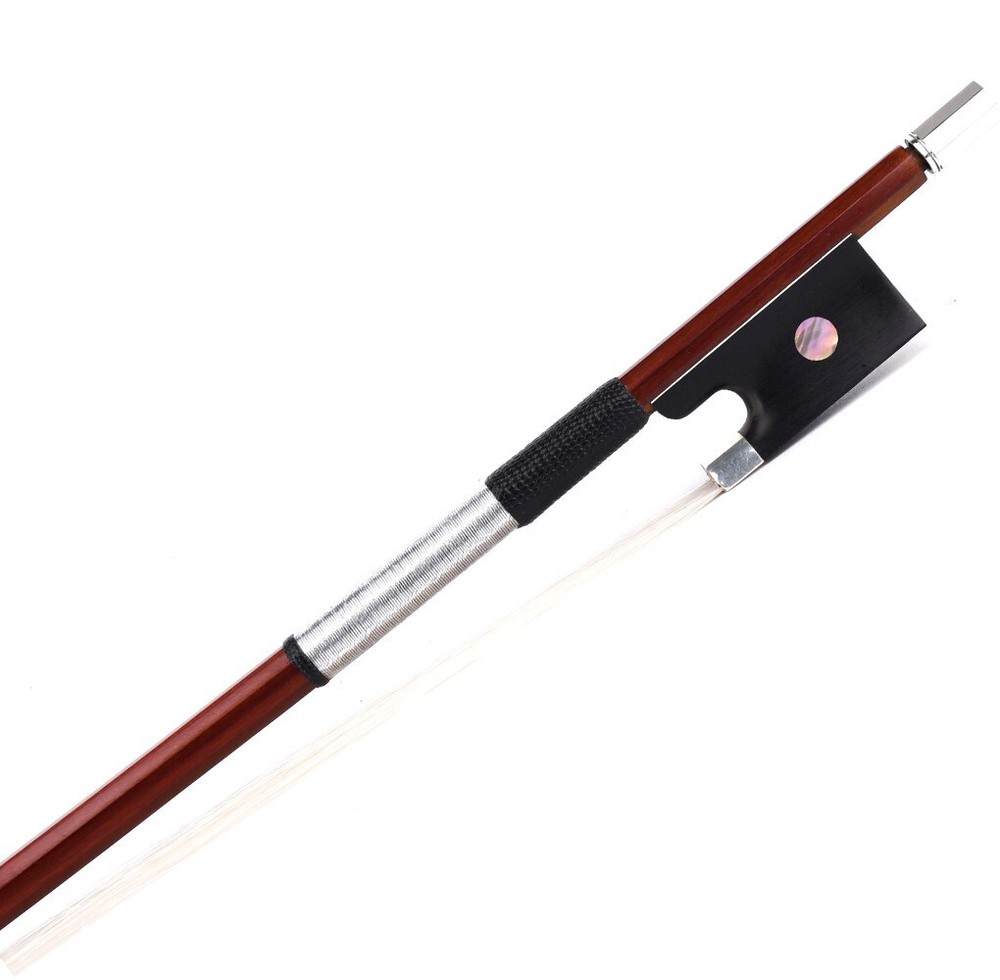 Pro Master Antique Pernambuco Octagonal Violin Bow 4/4 Ebony Big eye Frog Silver