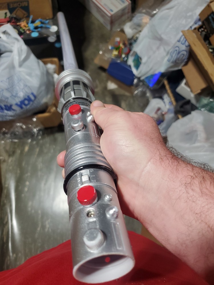 2012 Hasbro Ultimate FX Darth Maul Lightsaber WORKS One Half