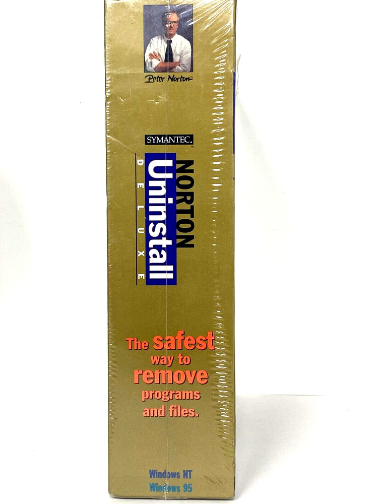 Norton Uninstall Deluxe by Symantec Windows NT or 95 Operating System - NEW
