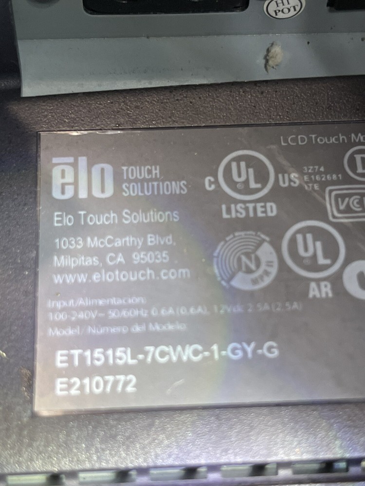 ELO Touch Solutions Screen With Stand Dell Optiplex 7010 Epson Receipt Printer