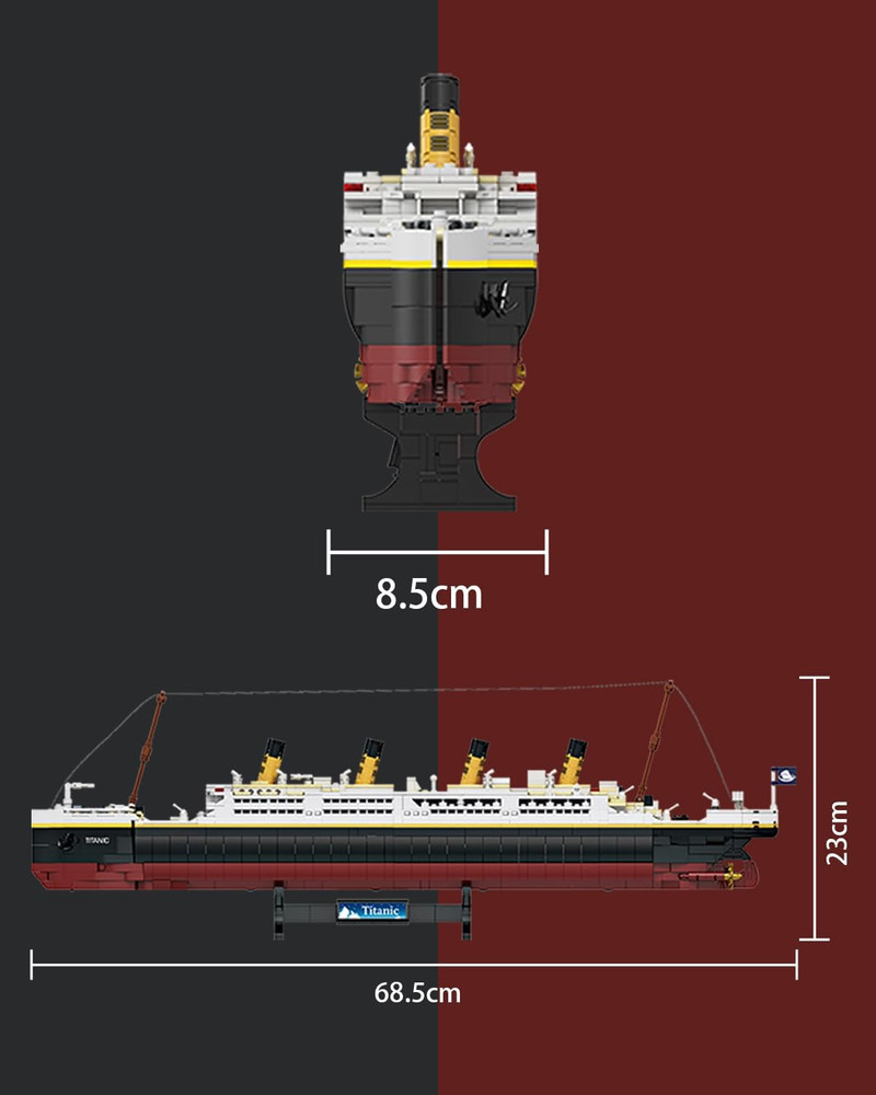 Titanic Model Building Blocks Set, 2022 Pieces Bricks, Compatible with Major Bra