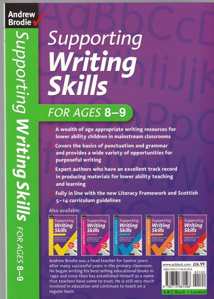 Supporting Writing Skills 8-9 Paperback Book