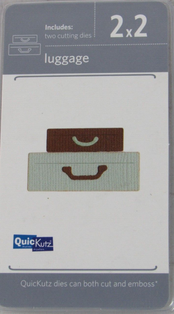 QuicKutz Luggage 2x2, 2 Cutting Die Set KS-0988