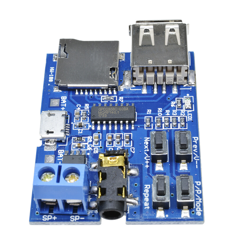 TF Card U Disk MP3 Format Decoder Board Aamplifier Decoding Audio Player Module