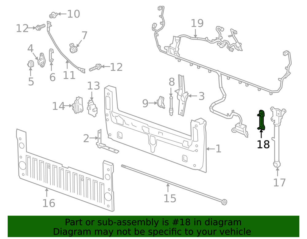 Genuine GM Handle Bracket 84338560